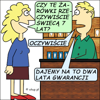 dowcip czy zarowki swieca 7 lat