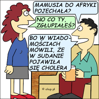 dowcip mamusia do afryki pojechala